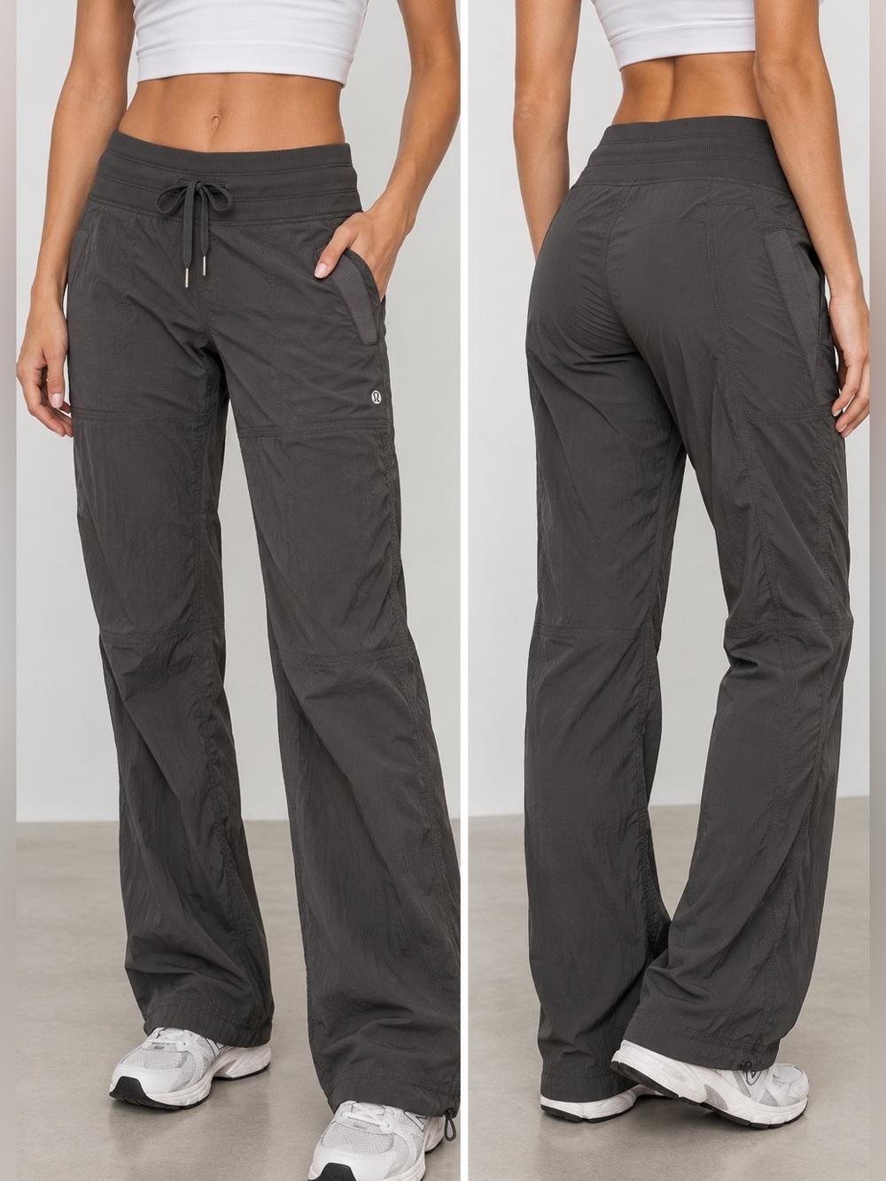 Lululemon Studio Pant II Size 4 Regular Gray Dance Yoga Drawstring Pants